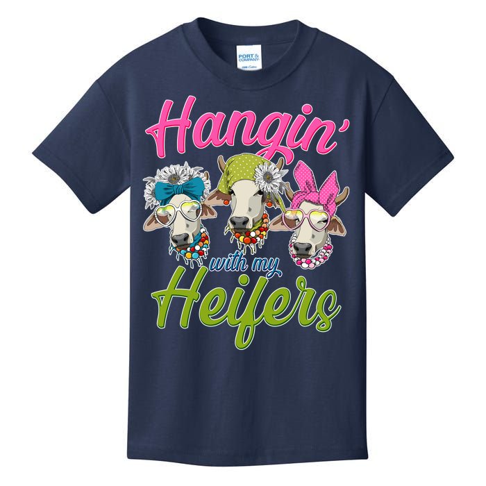 Funny Hangin' With My Heifers Cows Kids T-Shirt