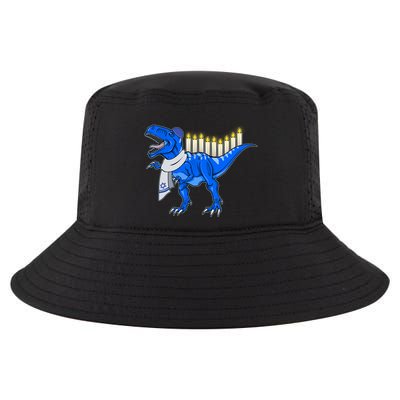 Funny Hanukah Menorasaurus T-Rex Dinosaur Cool Comfort Performance Bucket Hat