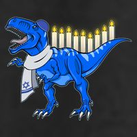 Funny Hanukah Menorasaurus T-Rex Dinosaur Cool Comfort Performance Bucket Hat