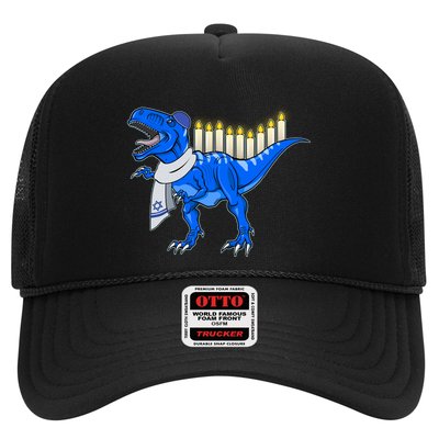 Funny Hanukah Menorasaurus T-Rex Dinosaur Trucker Hat