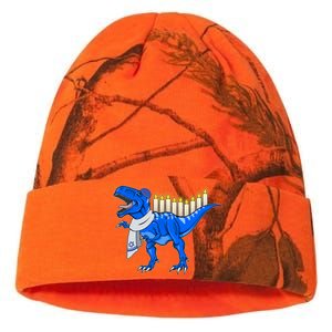 Funny Hanukah Menorasaurus T-Rex Dinosaur Kati Licensed 12" Camo Beanie