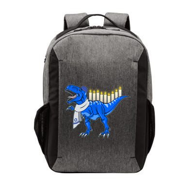Funny Hanukah Menorasaurus T-Rex Dinosaur Vector Backpack