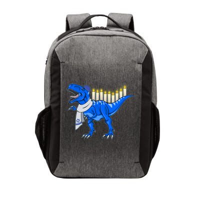 Funny Hanukah Menorasaurus T-Rex Dinosaur Vector Backpack