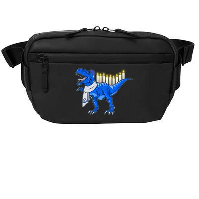 Funny Hanukah Menorasaurus T-Rex Dinosaur Crossbody Pack