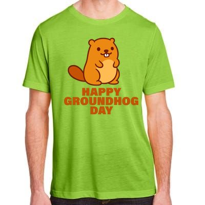 Funny Happy Groundhog Day  Adult ChromaSoft Performance T-Shirt