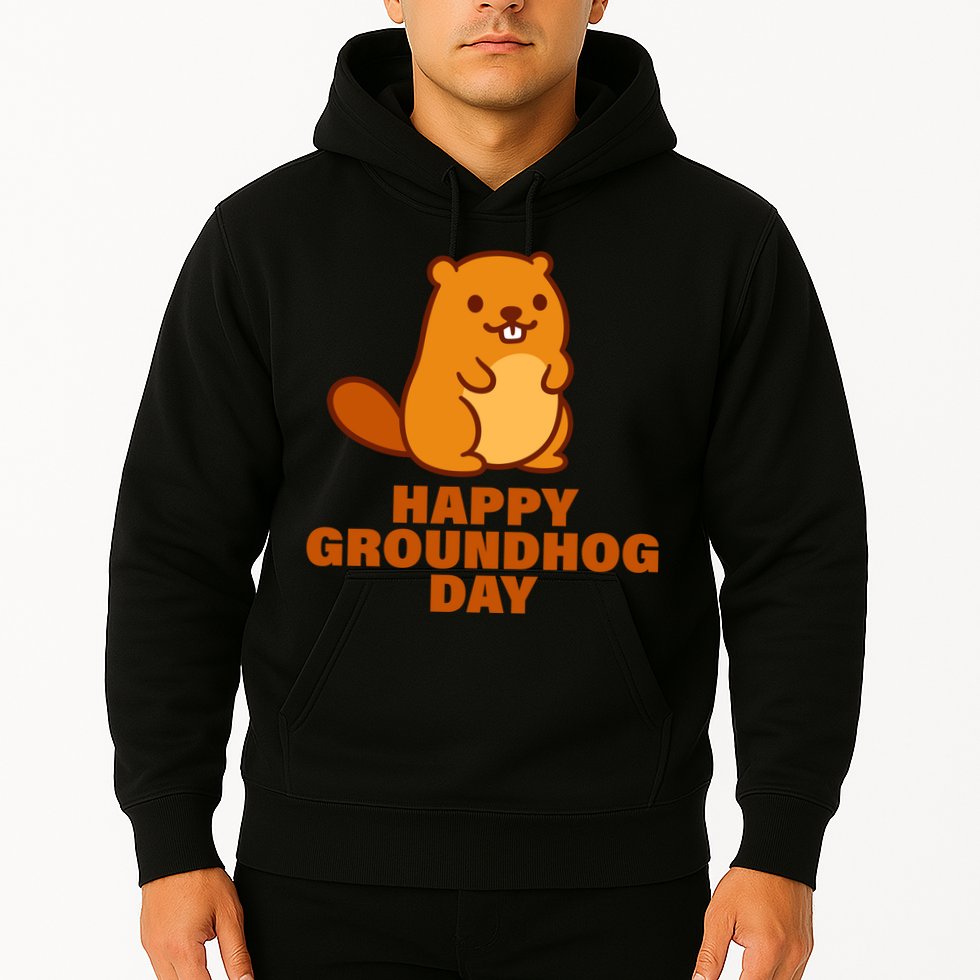 Funny Happy Groundhog Day  Hoodie