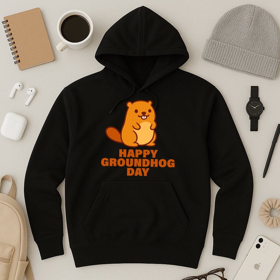 Funny Happy Groundhog Day  Hoodie