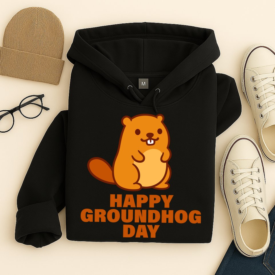 Funny Happy Groundhog Day  Hoodie
