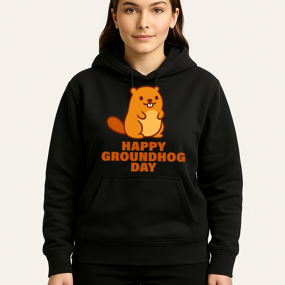 Funny Happy Groundhog Day  Hoodie