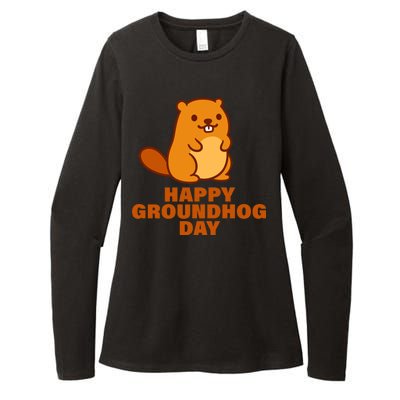 Funny Happy Groundhog Day  Womens CVC Long Sleeve Shirt