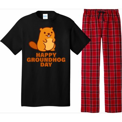 Funny Happy Groundhog Day  Pajama Set