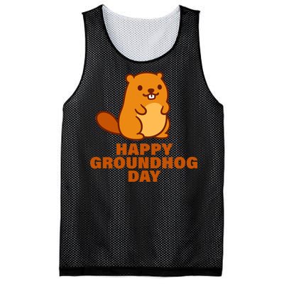 Funny Happy Groundhog Day  Mesh Reversible Basketball Jersey Tank