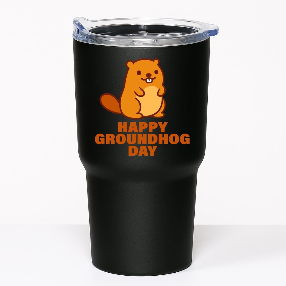 Funny Happy Groundhog Day  Tumbler