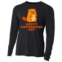 Funny Happy Groundhog Day  Cooling Performance Long Sleeve Crew