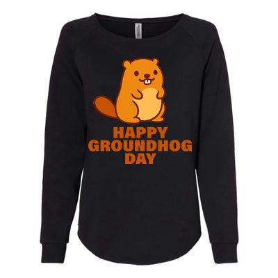 Funny Happy Groundhog Day  Womens California Wash Sweatshirt