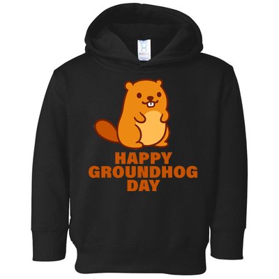 Funny Happy Groundhog Day  Toddler Hoodie