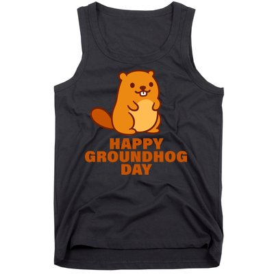 Funny Happy Groundhog Day  Tank Top