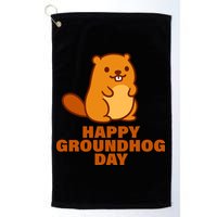 Funny Happy Groundhog Day  Golf Towel