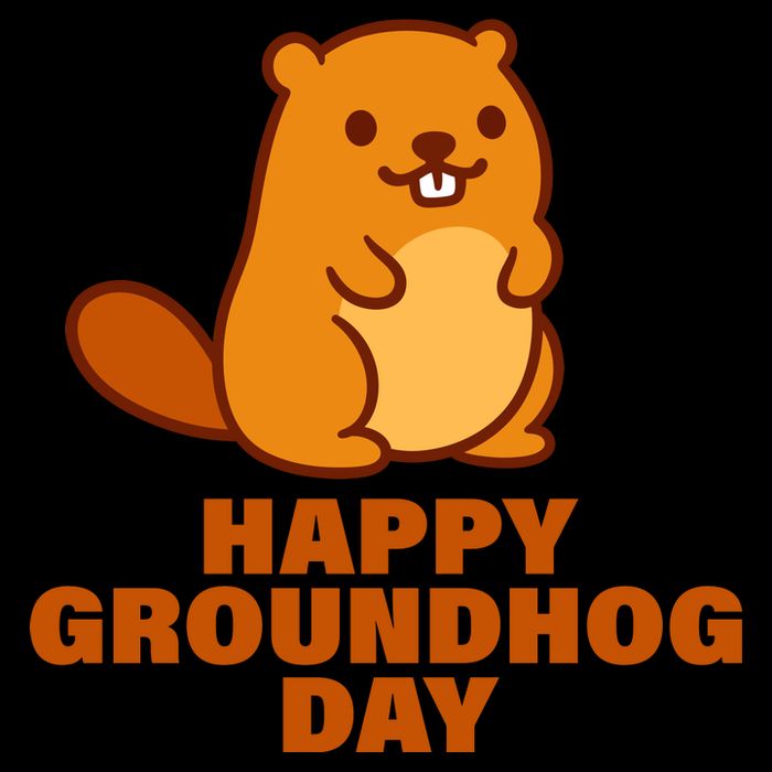 Funny Happy Groundhog Day  Women's V-Neck T-Shirt