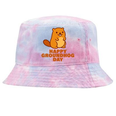 Funny Happy Groundhog Day  Tie-Dyed Bucket Hat