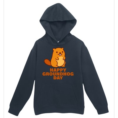 Funny Happy Groundhog Day  Urban Pullover Hoodie