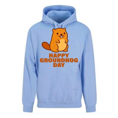 Funny Happy Groundhog Day  Unisex Surf Hoodie