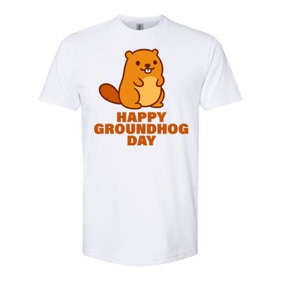 Funny Happy Groundhog Day  Softstyle CVC T-Shirt