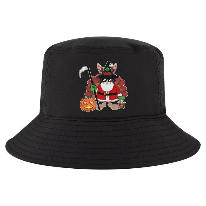 Funny Happy Merry Multiple Holiday Cool Comfort Performance Bucket Hat