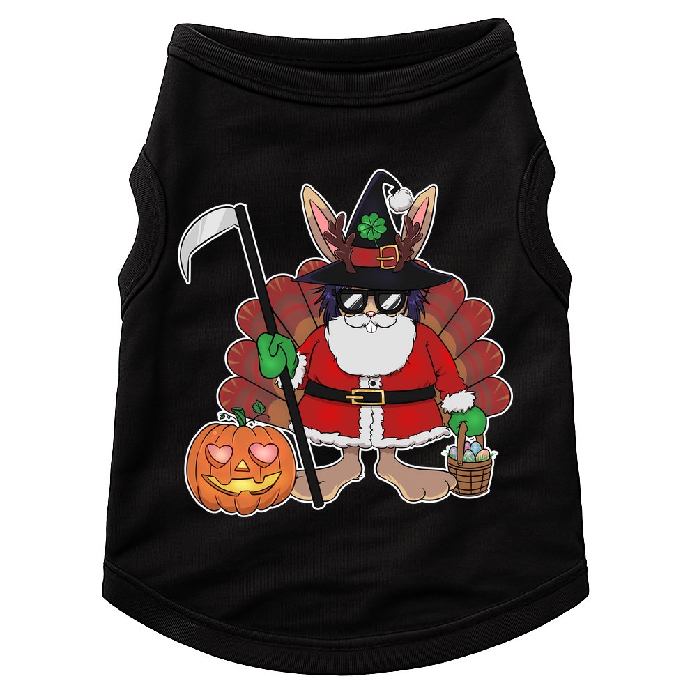 Funny Happy Merry Multiple Holiday Doggie Tank