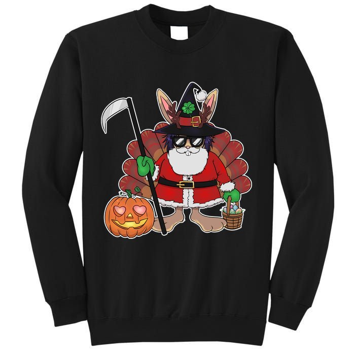 Funny Happy Merry Multiple Holiday Sweatshirt