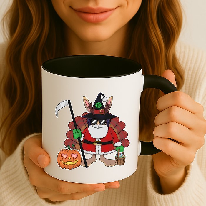 Funny Happy Merry Multiple Holiday Mug