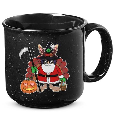Funny Happy Merry Multiple Holiday 15oz Campfire Ceramic Mug