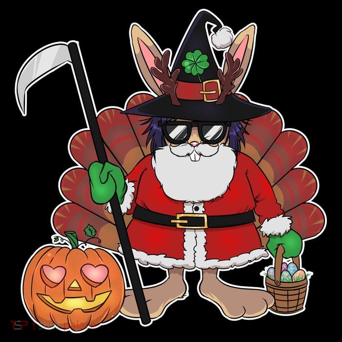 Funny Happy Merry Multiple Holiday Flatbill Hat