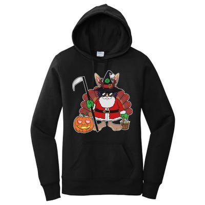 Funny Happy Merry Multiple Holiday Women's Pullover Hoodie