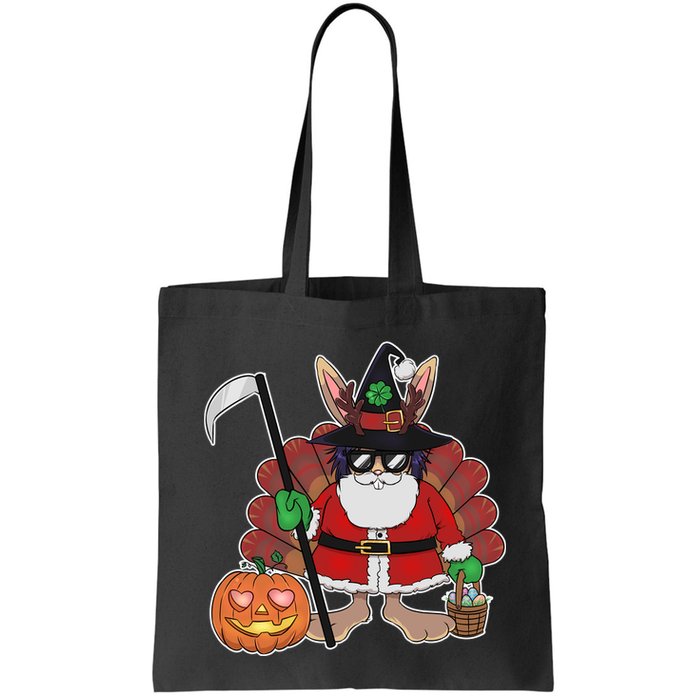 Funny Happy Merry Multiple Holiday Bag
