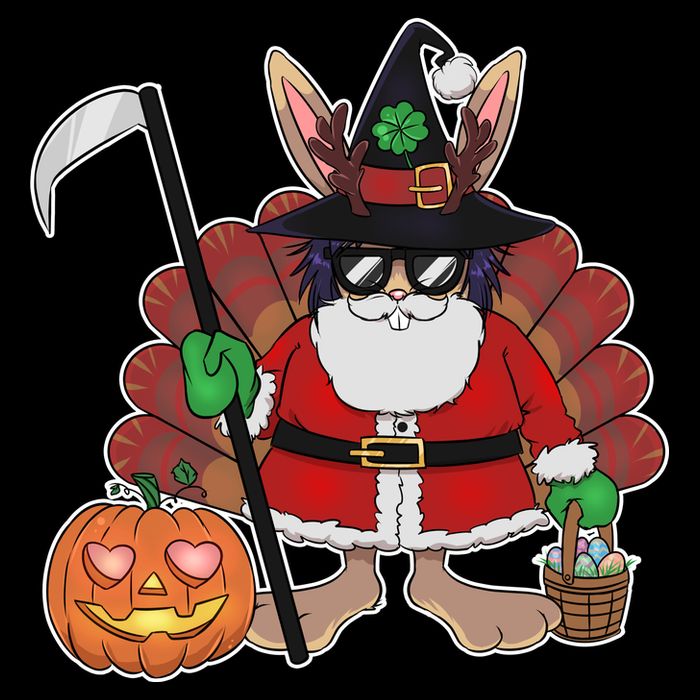Funny Happy Merry Multiple Holiday Bag