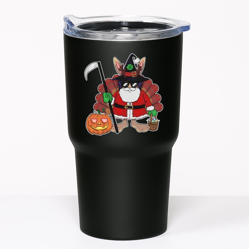 Funny Happy Merry Multiple Holiday Tumbler