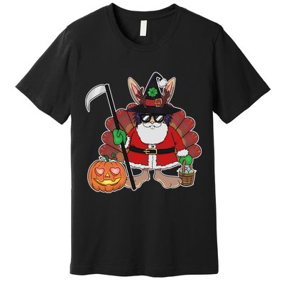 Funny Happy Merry Multiple Holiday Premium T-Shirt