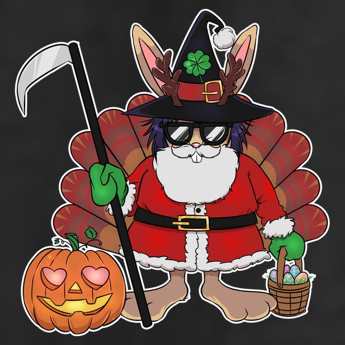 Funny Happy Merry Multiple Holiday Hat