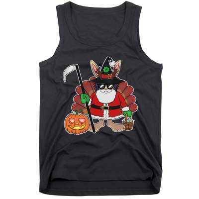 Funny Happy Merry Multiple Holiday Tank Top