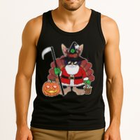 Funny Happy Merry Multiple Holiday Tank Top