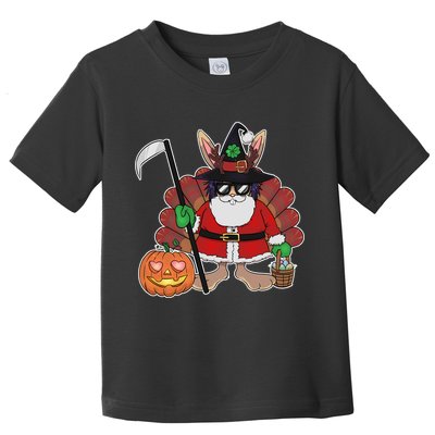 Funny Happy Merry Multiple Holiday Toddler T-Shirt