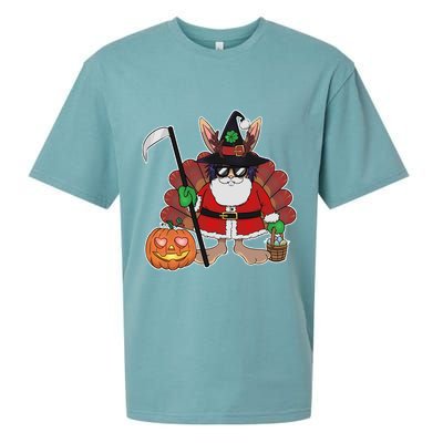 Funny Happy Merry Multiple Holiday Sueded Cloud Jersey T-Shirt