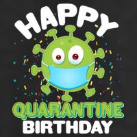 Funny Happy Quarantine Birthday Adult Drive Performance Visor