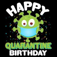 Funny Happy Quarantine Birthday Zip Tote Bag