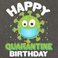 Funny Happy Quarantine Birthday Cotton Canvas Backpack