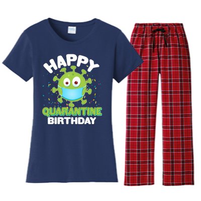 Funny Happy Quarantine Birthday Women's Flannel Pajama Set