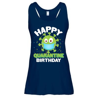 Funny Happy Quarantine Birthday Ladies Essential Flowy Tank