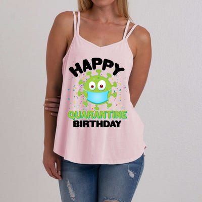 Funny Happy Quarantine Birthday Women's Strappy Tank