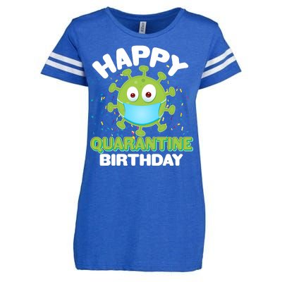 Funny Happy Quarantine Birthday Enza Ladies Jersey Football T-Shirt